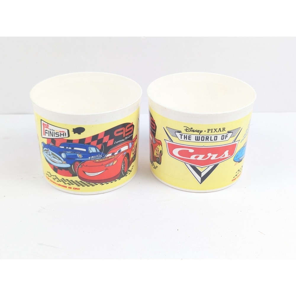 Tupperware Kids Disney Pixar Cars Mini 2 Cup Capacity Canisters Set of 2